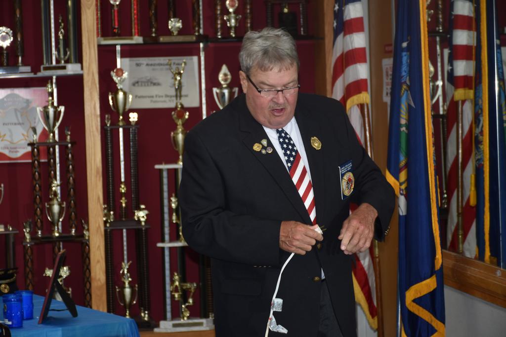 1st VP-Past President Jim Croughan &quot;making a connection&quot;! 