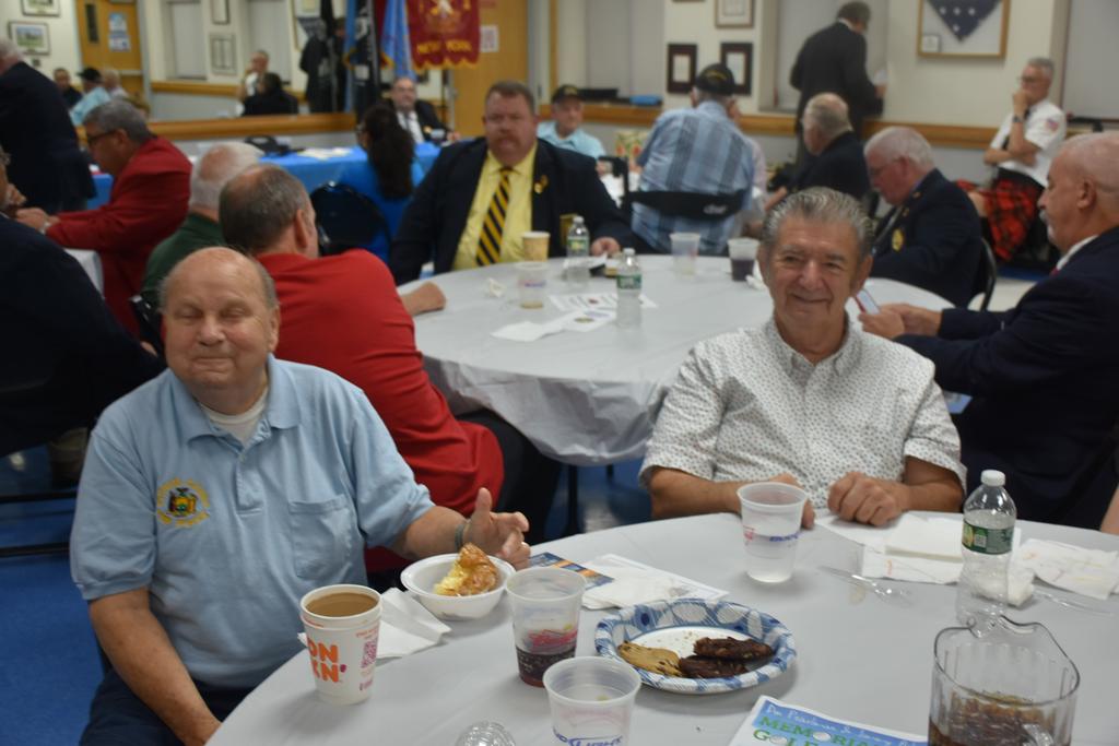 From Lake Carmel, Dan Hill (L) and 50-yr recipient Ronald Duonola