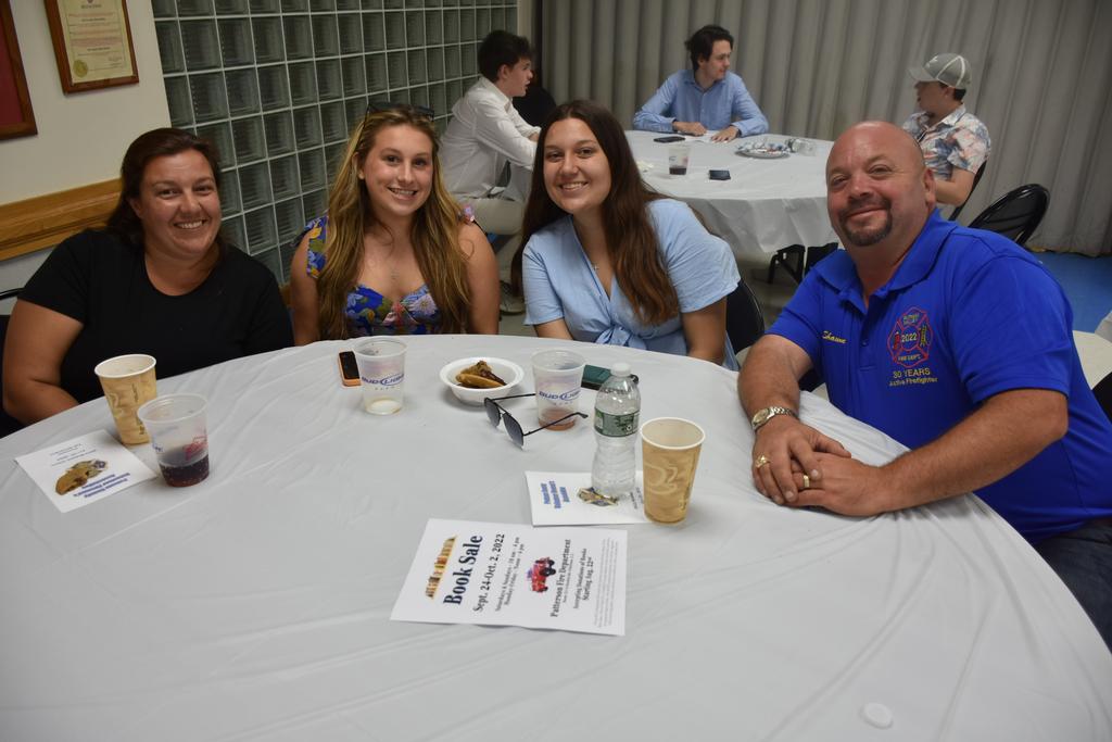 The Keeler Family  ... Scholarship winner PCVFA member LeAnn Keeler sitting alongside to the (R) of Dad Chief Shawn Keeler from Putnam Valley FD