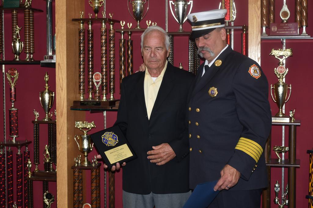 PCVFA Past President & Battalion 16 Douglas Casey recognized for 50 years with the PCVFA