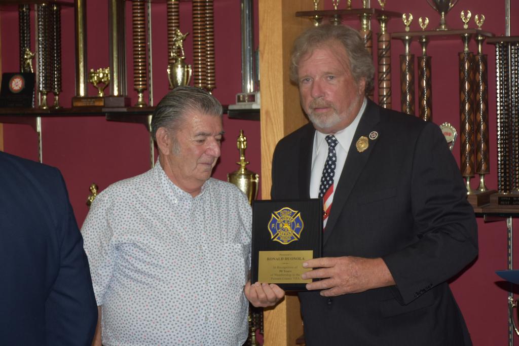 Ronald Duonola receives 50-year recognition with the PCVFA
